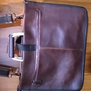 ZMYDZ LEATHER Handbag, Business, Office, File Bag, Briefcase